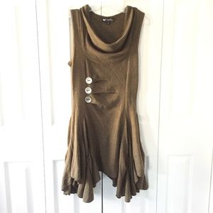 womens Boho brown dress